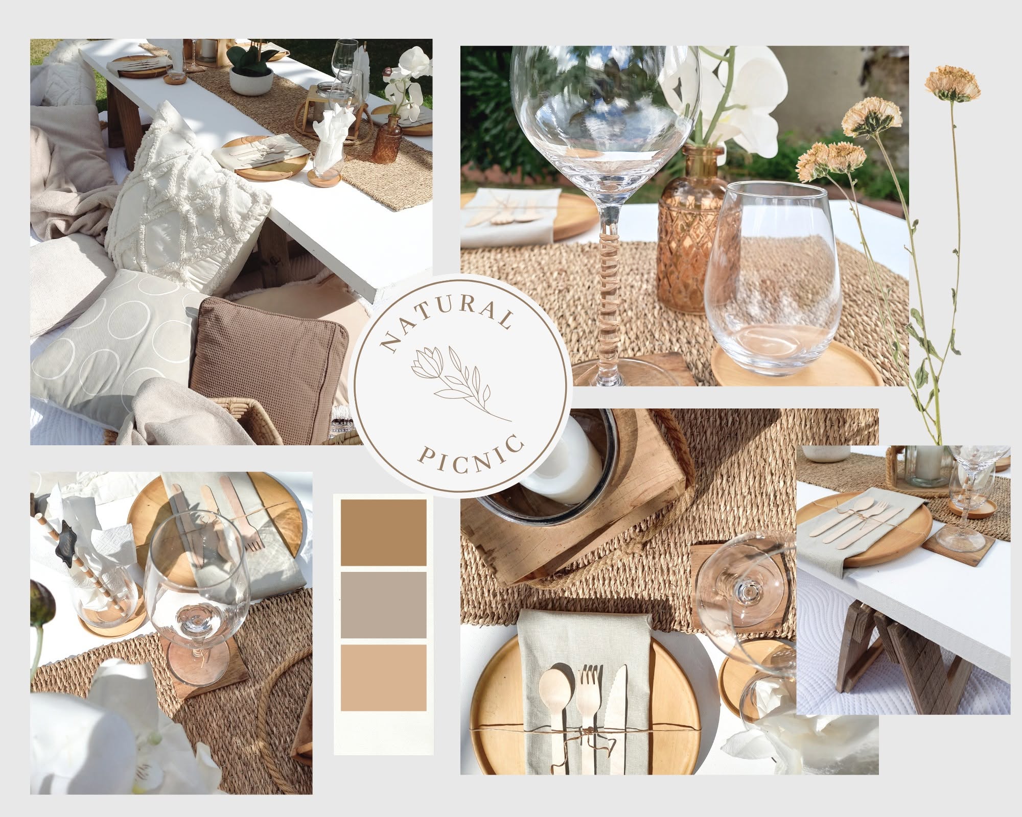 Elegant celebration styling with coordinated tablescape flowers and decorative details