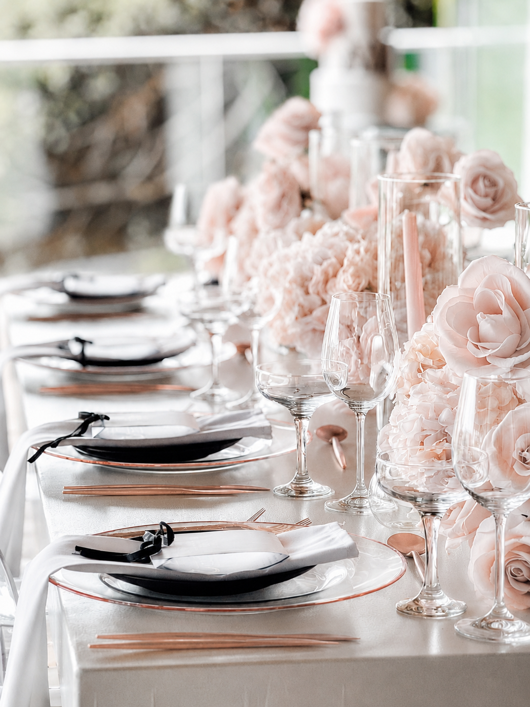 Event styling suppliers and decorative hire items sourced for a celebration